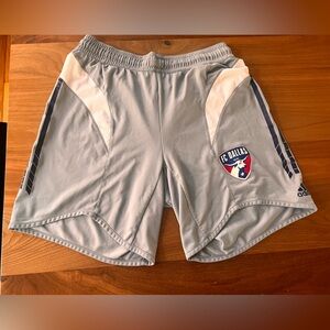 Adidas FC Dallas Light Gray Men's Athletic Shorts